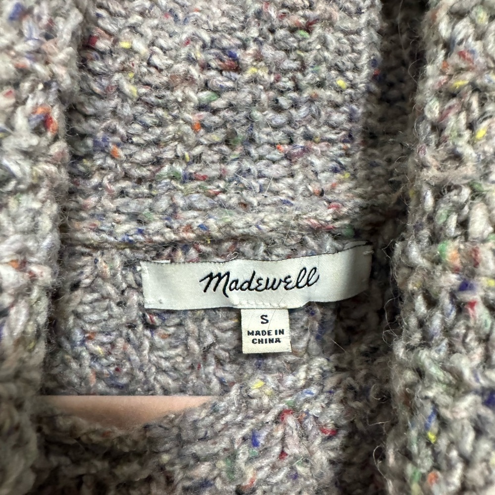 Women’s Madewell Colorfleck Ribbed Turtleneck Sweater - Picture 9 of 12